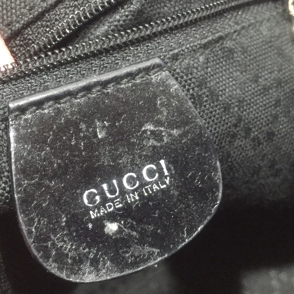 vintage gucci nylon, leather, and bamboo hobo - Picture 11 of 12